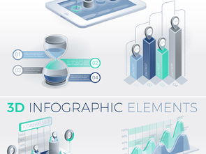 3D数据分析公司信息图表PPT元素矢量图模板下载与应用指南